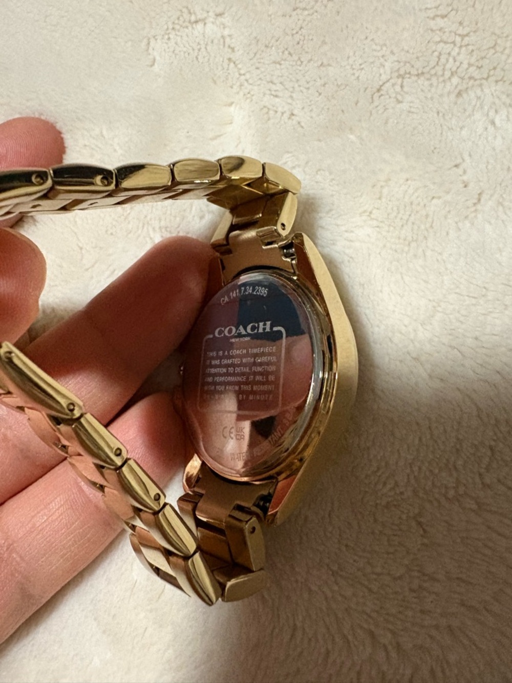 Coach Gold-Tone Signature Link Watch - Picture 4 of 5